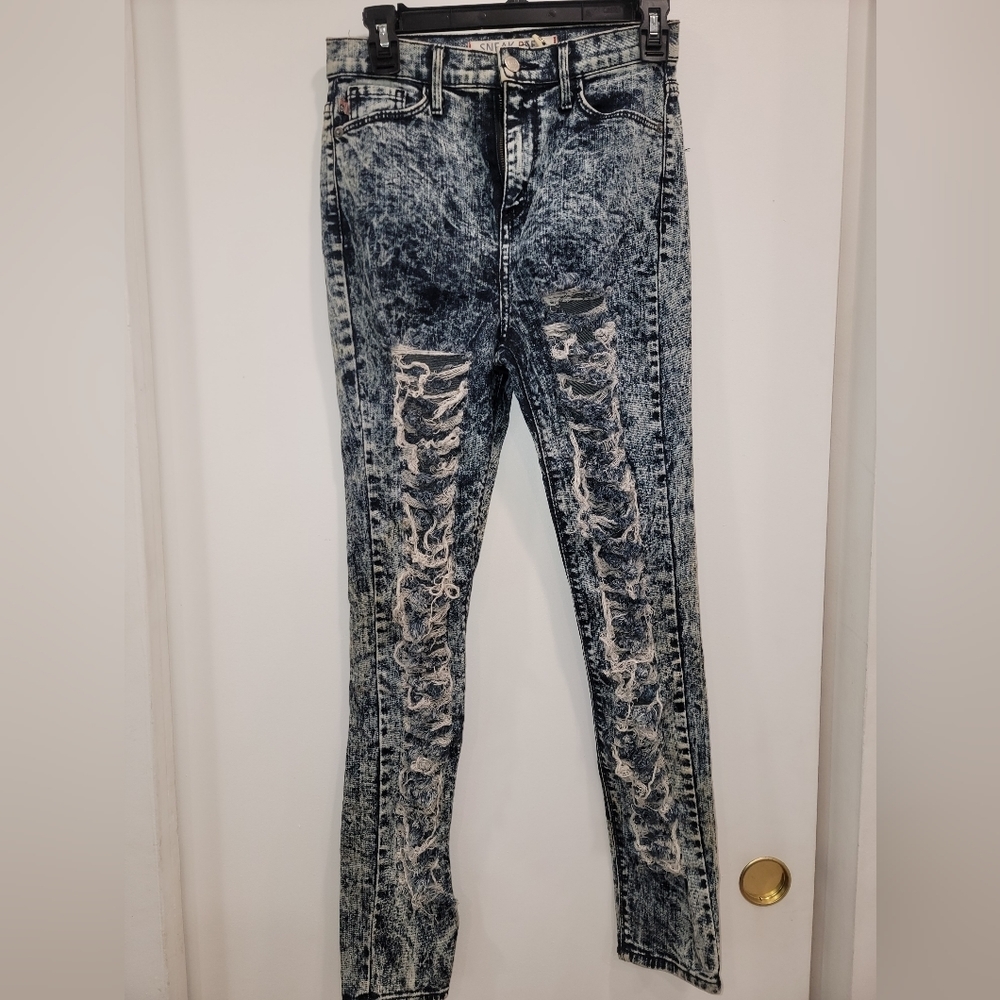 Sneak Peak Distressed Jeans Size 5